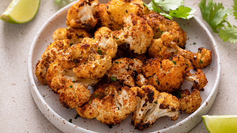 Spicy roasted cauliflower