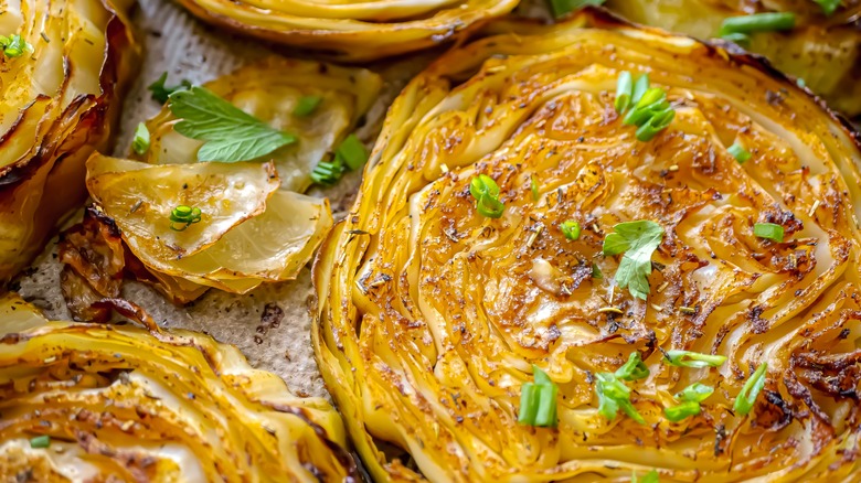 Oven roasted cabbage steaks 