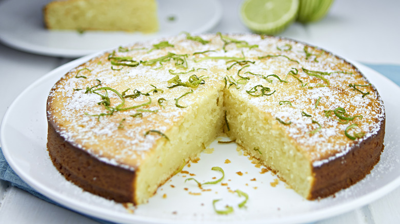 Lime and yogurt olive oil cake