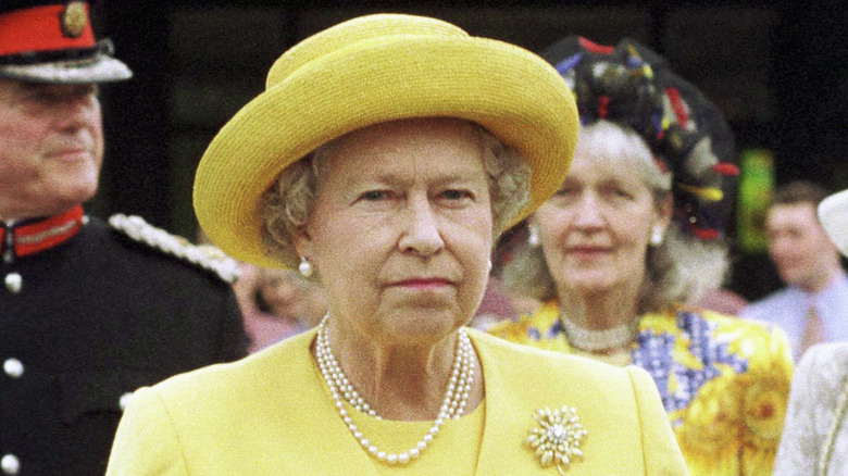 Queen Elizabeth II wearing hat