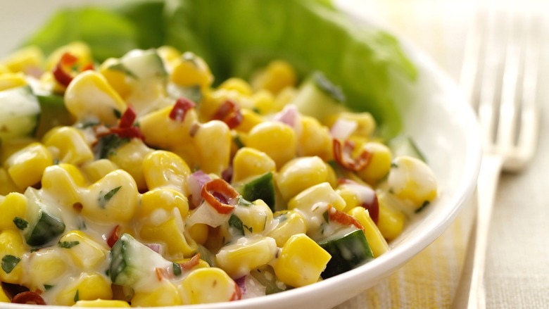 Zesty Corn and Cucumber Salad