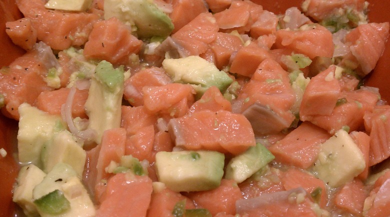 salmon ceviche