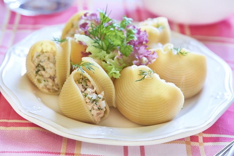 Mediterranean Salmon Stuffed Shells