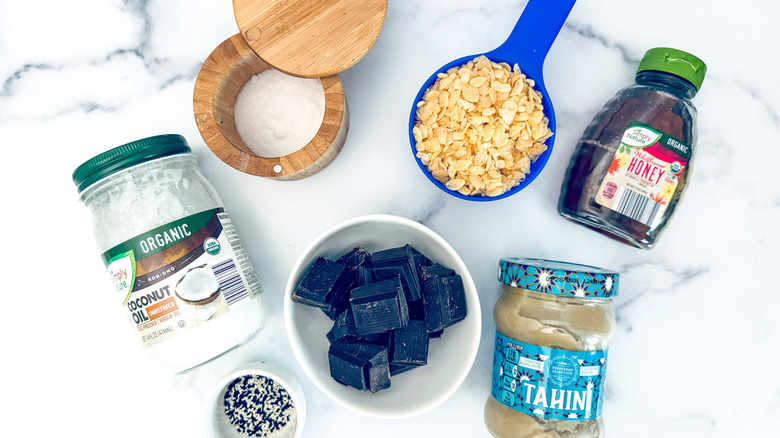 chocolate tahini and other ingredients