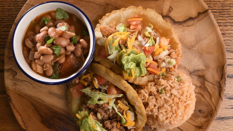 Pico de Gallo's tacos and beans