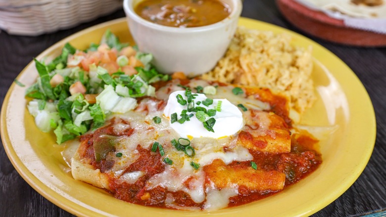 The Haven enchiladas