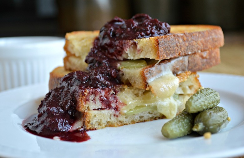 Pickles and Fruit Chutney Grilled Cheese 