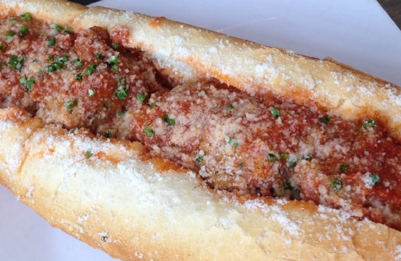 Beef Brisket Meatball Sandwich