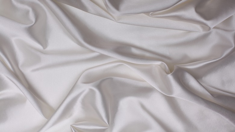 white velvet fabric