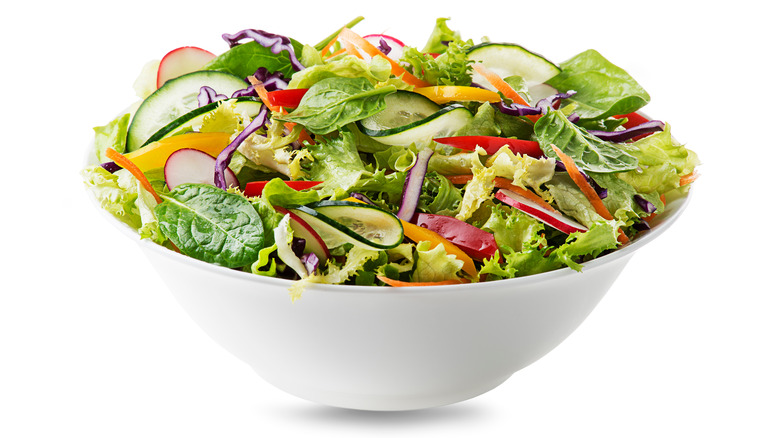 salad bowl filled with veggies