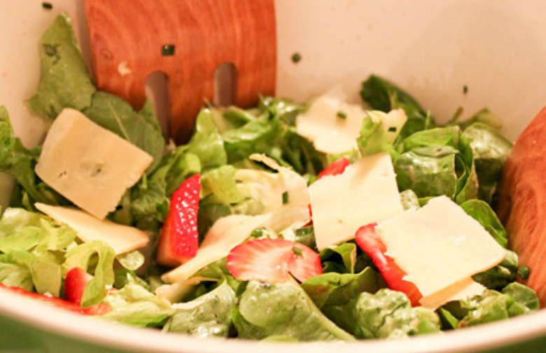 Strawberry, Cheddar, and Chive Spring Salad