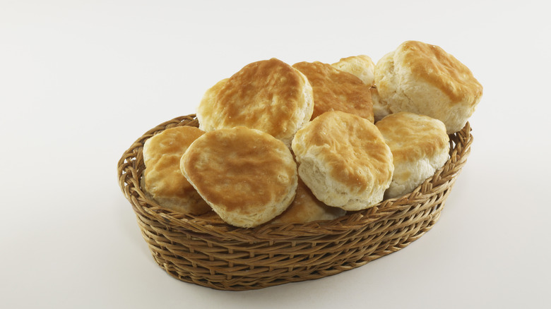 Basket of biscuits