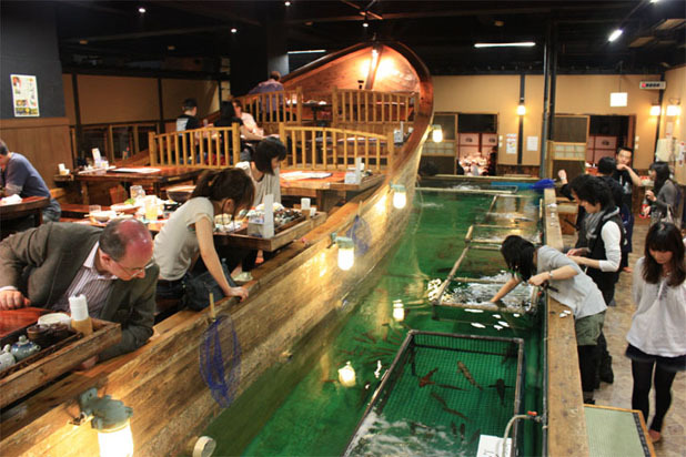 Catch-Your-Own-Meal Restaurants in Japan