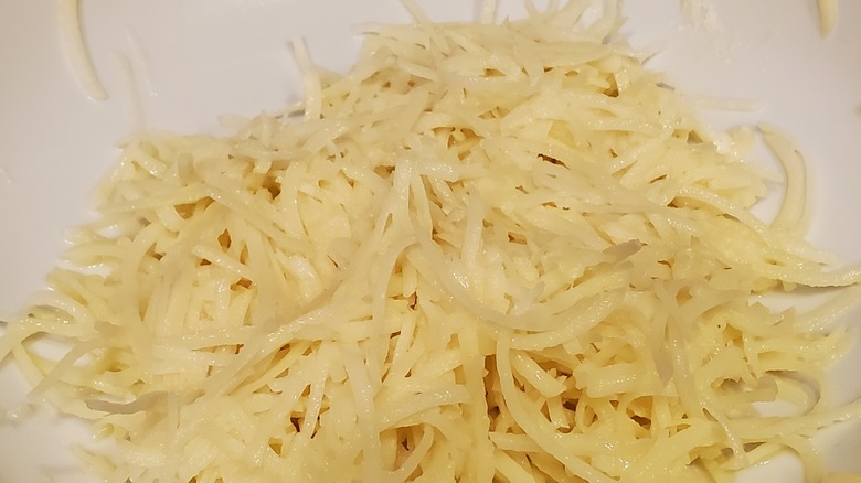 bowl of shredded potato