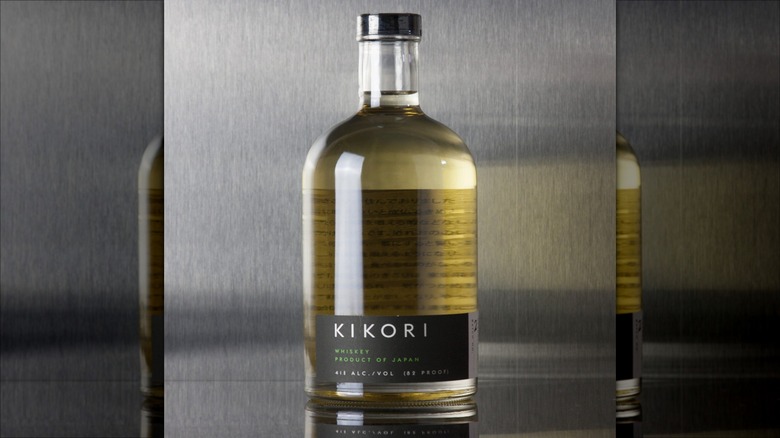 bottle of Kikori Whiskey