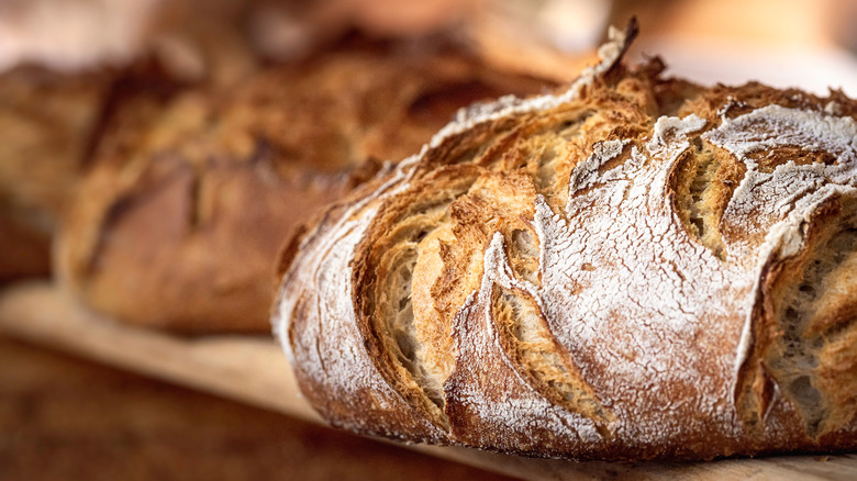 Fresh sourdough bread