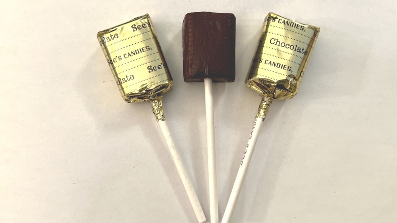 See's Chocolate lollypops