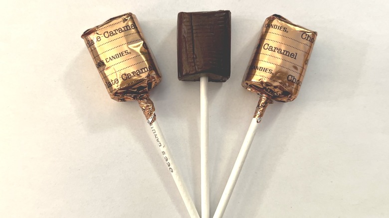 See's Chocolate Caramel lollypops