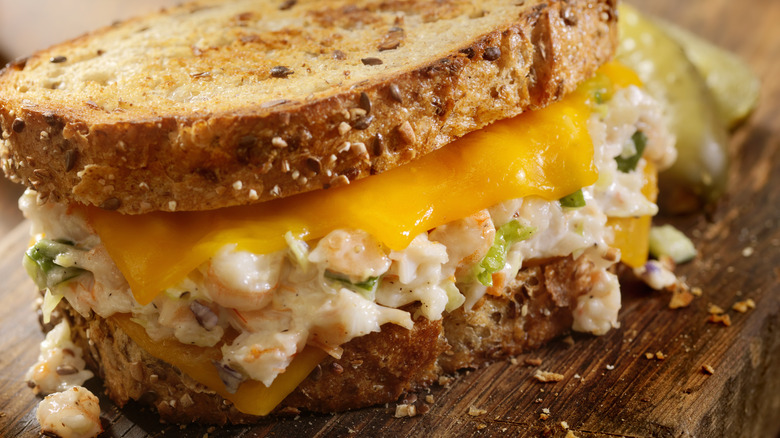 Tuna melt sandwich