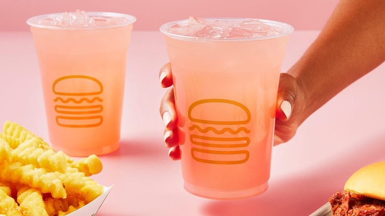 pink Shake Shack drinks