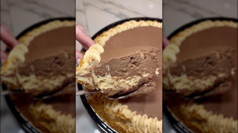 Peanut butter chocolate pie