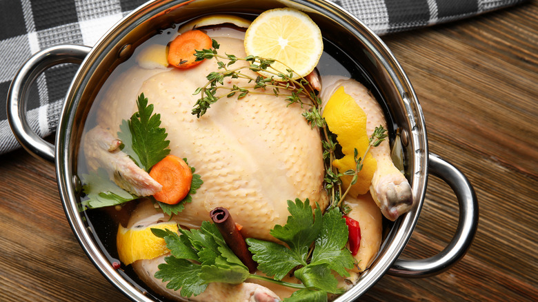 brining turkey in a pot