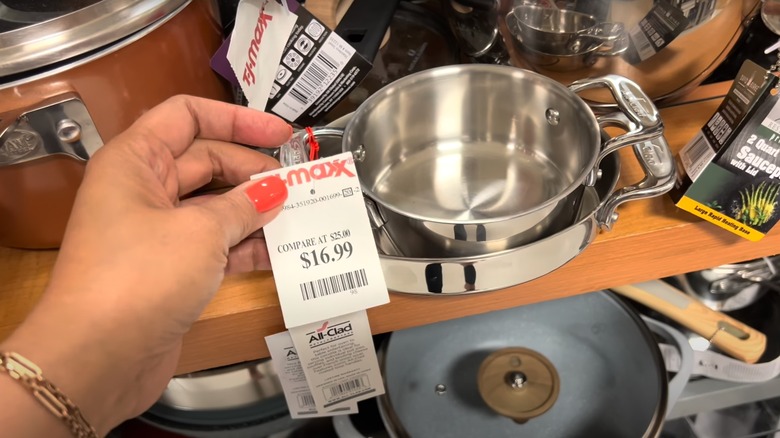 TJ Maxx pot with label