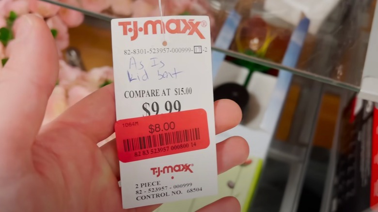 T Maxx label for imperfect cookware