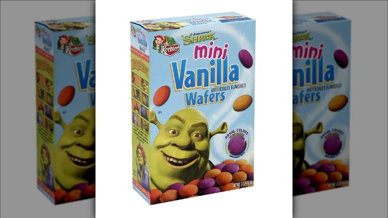 Shrek mini vanilla wafers box