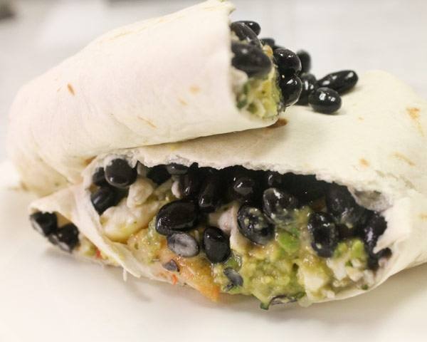 Shrimp Burrito with Tomatillo Salsa