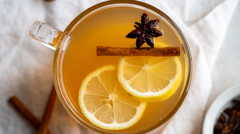 top view of hot toddy