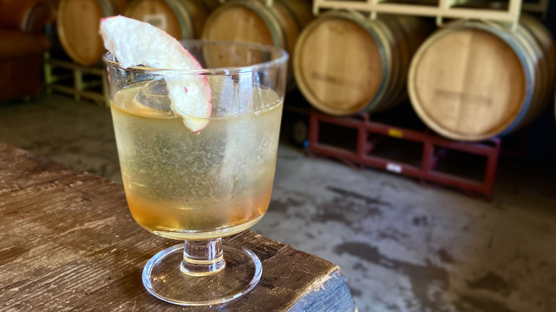 Fall Collins cocktail at Griffo Distillery