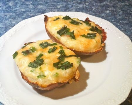 Smoked Cheddar and Jalapeño Twice-Baked Potatoes