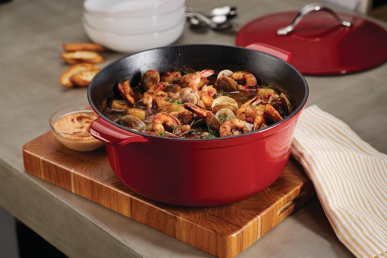 Smoky Cioppino with Spicy Harissa Sourdough Toasts