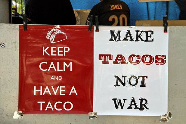 Keep Calm and Have a Taco at Rubi's in Chicago's Maxwell Street Market