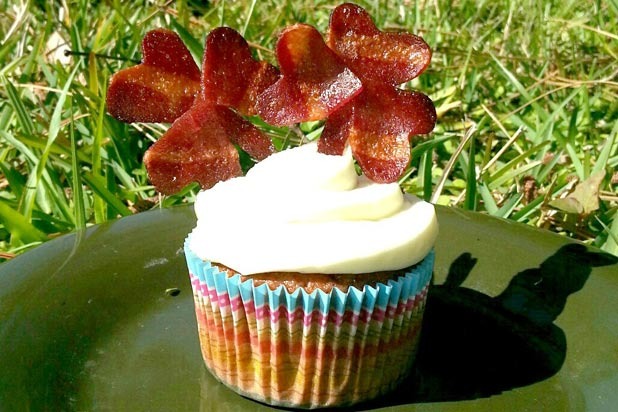 Bacon Shamrock Cupcakes