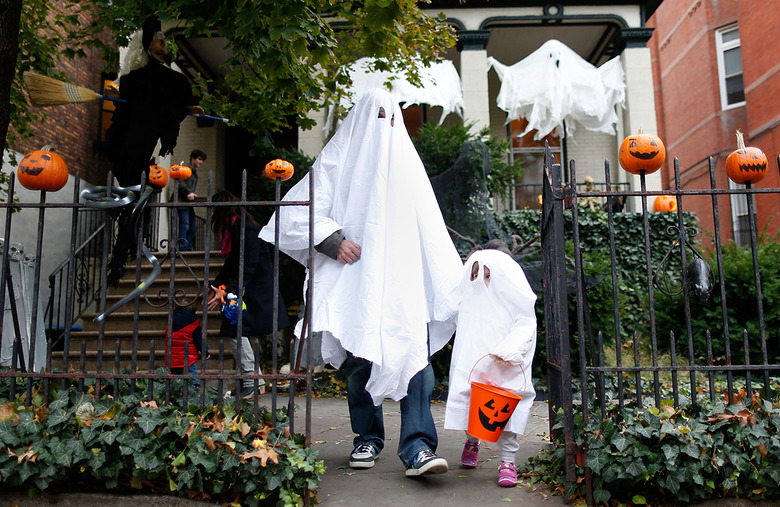 For trick-or-treaters: Go outside