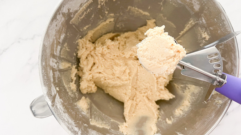 cookie dough in a bowl 