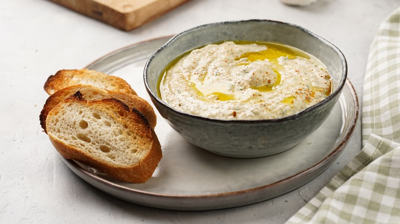 Bowl of baba ganoush