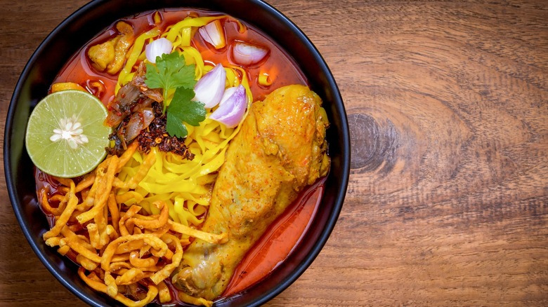 A bowl of khao soi