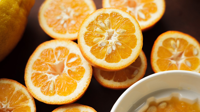 Seville orange slices