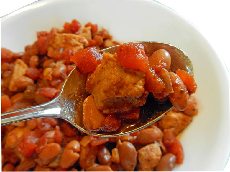 Southwestern pork and bean soup