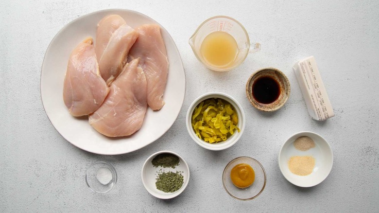 Spiced Mississippi chicken ingredients