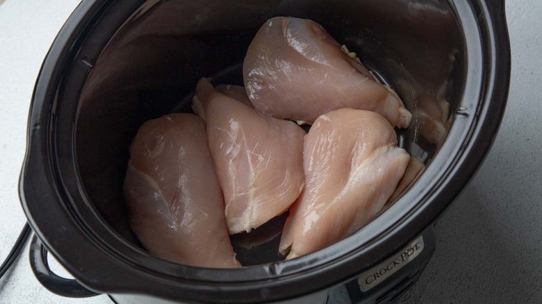 Chicken breasts in slow cooker