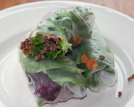 Spicy Beef Summer Rolls Recipe