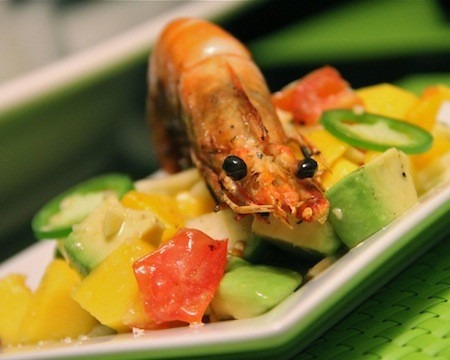 Spicy Mango and Mayan Shrimp Salad