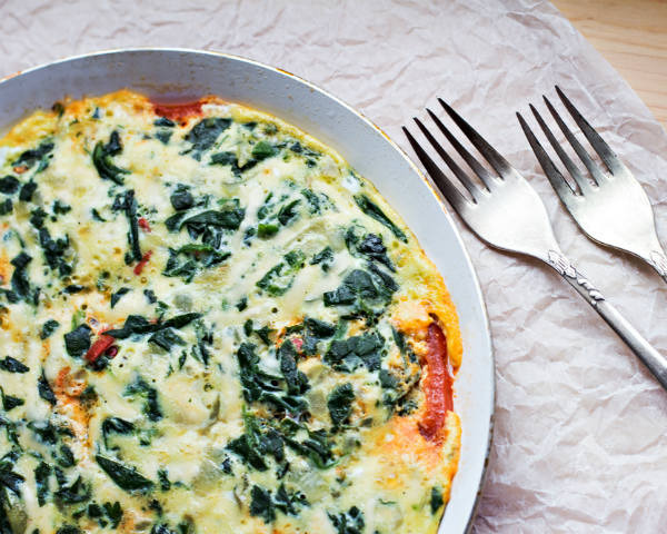 Spinach and Feta Egg Inch