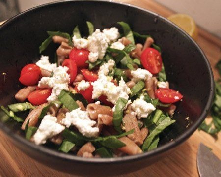 Spinach and ricotta pasta