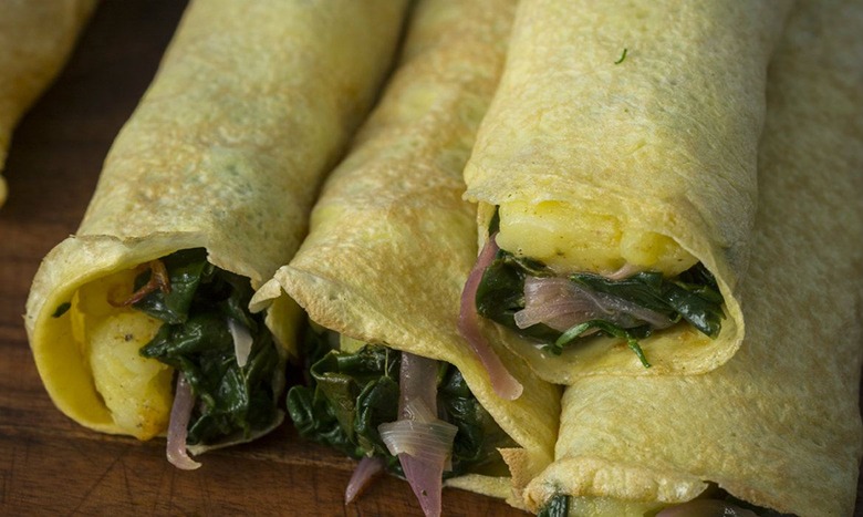 Spinach Egg Crepes