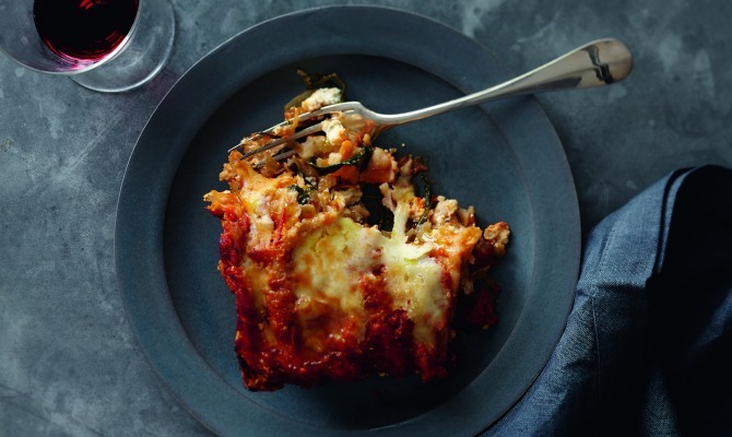 Spinach-Matzo Lasagna